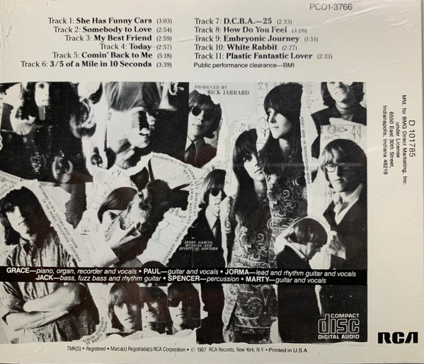 Jefferson Airplane - Surrealistic Pillow (CD, Album, Club, RE) (Very Good Plus (VG+)) - Image 5