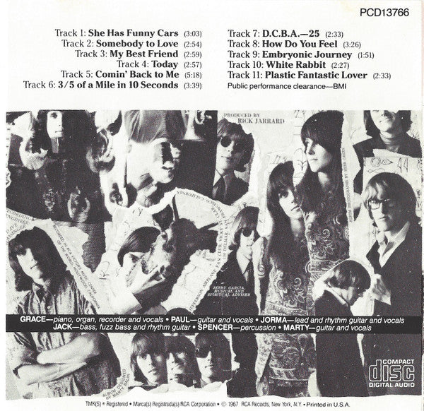 Jefferson Airplane - Surrealistic Pillow (CD, Album, RE) (Very Good Plus (VG+)) - Image 5