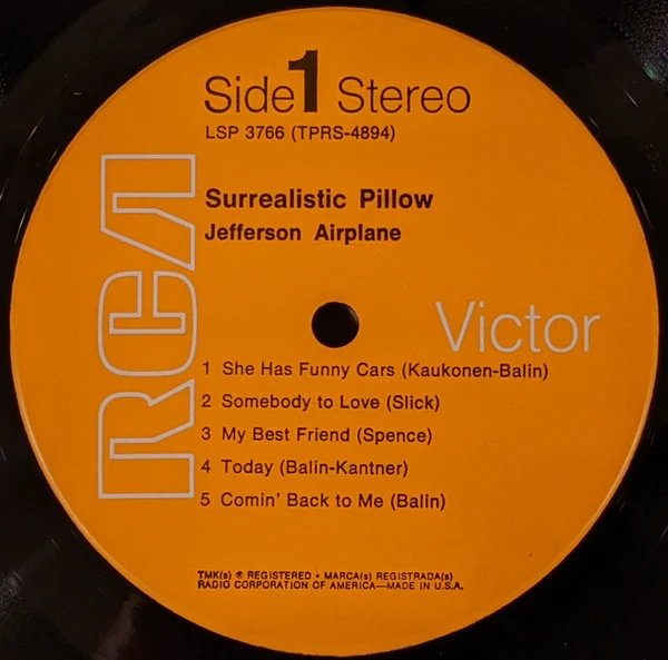 Jefferson Airplane - Surrealistic Pillow (LP, Album, RE, Hol) (Very Good Plus (VG+)) - Image 3