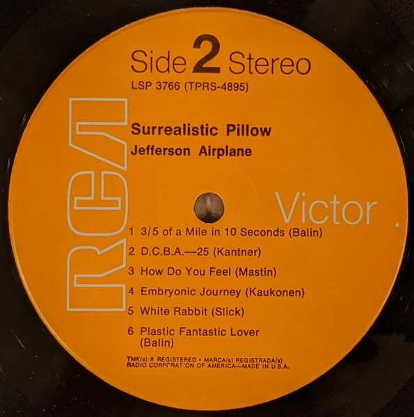Jefferson Airplane - Surrealistic Pillow (LP, Album, RE, Hol) (Very Good Plus (VG+)) - Image 4