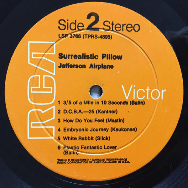 Jefferson Airplane - Surrealistic Pillow (LP, Album, RP, Roc) (Very Good Plus (VG+)) - Image 3