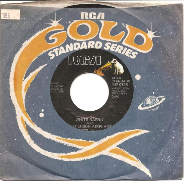 Jefferson Airplane - White Rabbit / Somebody To Love (7", Single, Styrene, Ind) (Very Good Plus (VG+)) - Image 3