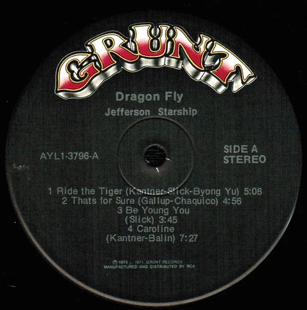 Jefferson Starship - Dragon Fly (LP, Album, RE, Ind) (Very Good Plus (VG+)) - Image 3