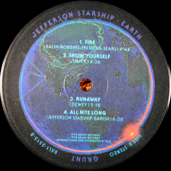 Jefferson Starship - Earth (LP, Album, Ind) (Very Good Plus (VG+)) - Image 4