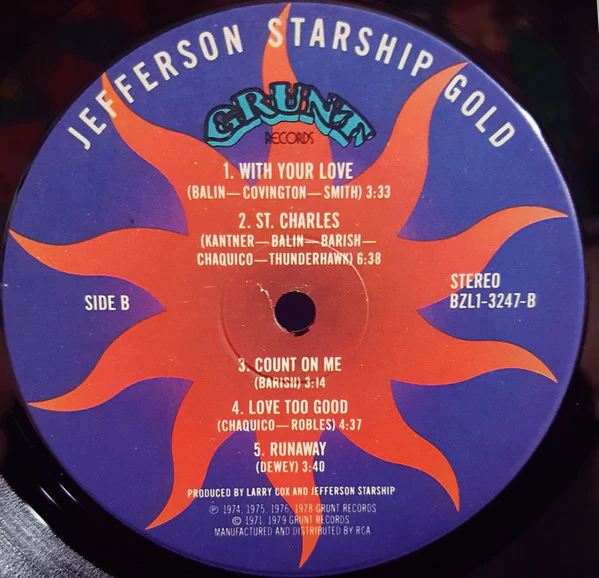 Jefferson Starship - Gold (LP, Comp, Gat) (Near Mint (NM or M-)) - Image 4