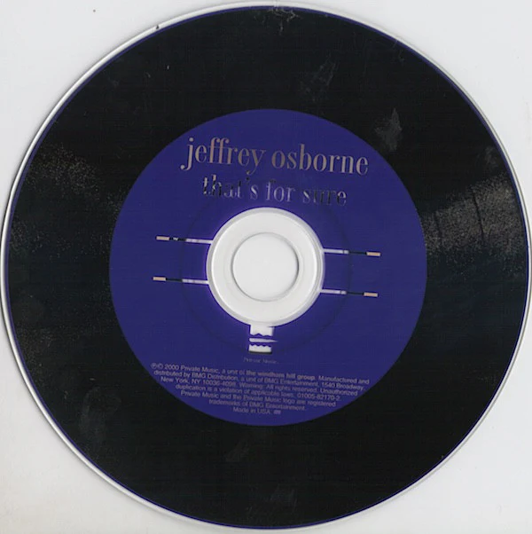 Jeffrey Osborne - That's For Sure (CD, Album) (Near Mint (NM or M-)) - Image 3