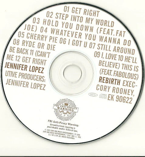 Jennifer Lopez - Rebirth (CD, Album) (Mint (M)) - Image 4