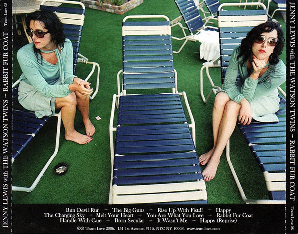 Jenny Lewis With The Watson Twins - Rabbit Fur Coat (CD, Album) (Very Good Plus (VG+)) - Image 2
