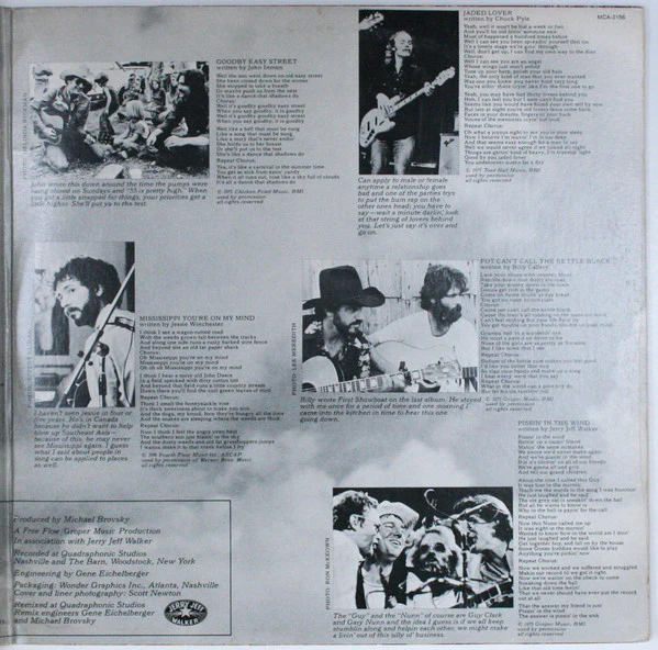 Jerry Jeff Walker - Ridin' High (LP, Album, Gat) (Very Good Plus (VG+)) - Image 4