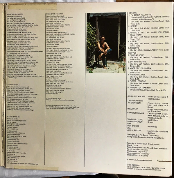 Jerry Jeff Walker - Bein' Free (LP, Album, MO ) (Very Good Plus (VG+)) - Image 3