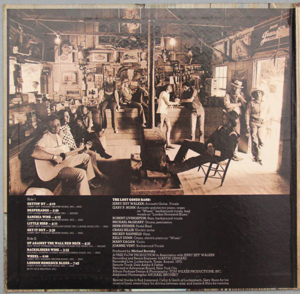 Jerry Jeff Walker - ¡Viva Terlingua! (LP, Album, Glo) (Very Good Plus (VG+)) - Image 2