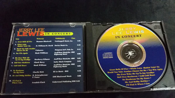 Jerry Lee Lewis - In Concert (CD, Album) (Very Good (VG)) - Image 2
