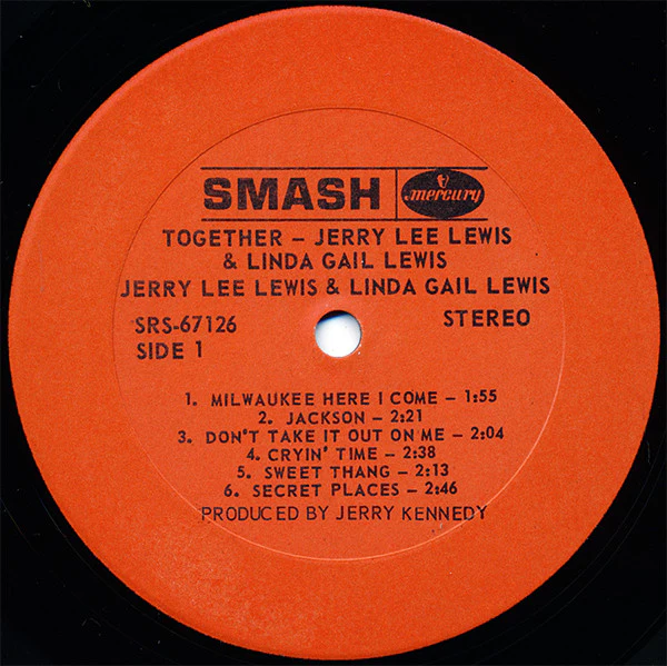 Jerry Lee Lewis & Linda Gail Lewis - Together (LP, Album) (Very Good Plus (VG+)) - Image 3