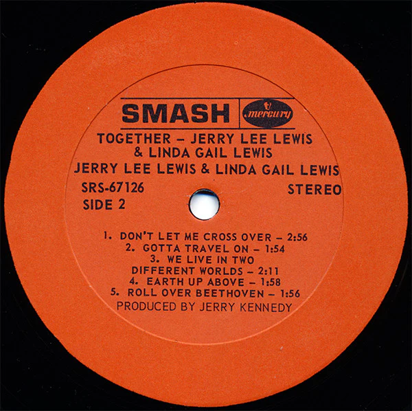 Jerry Lee Lewis & Linda Gail Lewis - Together (LP, Album) (Very Good Plus (VG+)) - Image 4