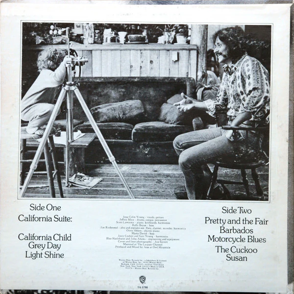 Jesse Colin Young - Light Shine (LP, Album, San) (Very Good Plus (VG+)) - Image 2
