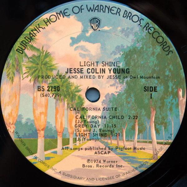 Jesse Colin Young - Light Shine (LP, Album, San) (Very Good Plus (VG+)) - Image 3
