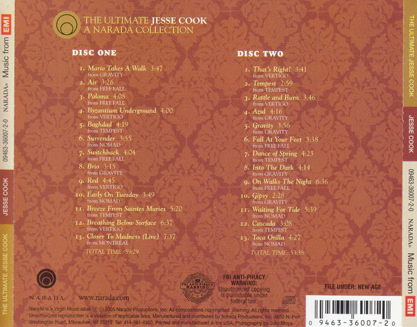 Jesse Cook - The Ultimate Jesse Cook (2xCD, Comp) (Near Mint (NM or M-)) - Image 2