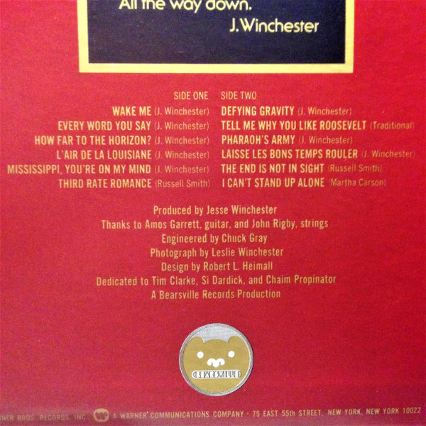 Jesse Winchester - Learn To Love It (LP, Album) (Very Good Plus (VG+)) - Image 3