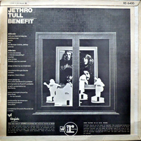Jethro Tull - Benefit (LP, Album) (Very Good Plus (VG+)) - Image 2