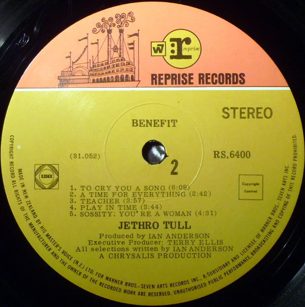 Jethro Tull - Benefit (LP, Album) (Very Good Plus (VG+)) - Image 4