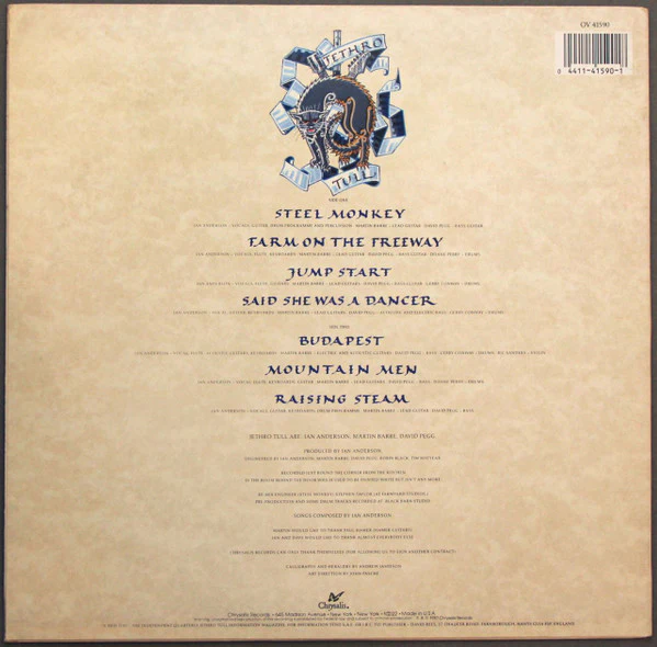 Jethro Tull - Crest Of A Knave (LP, Album, Car) (Very Good Plus (VG+)) - Image 2