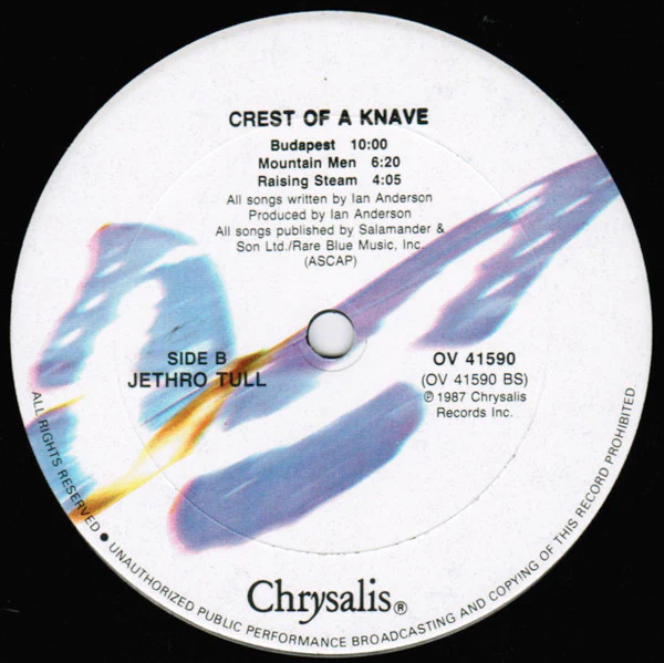 Jethro Tull - Crest Of A Knave (LP, Album, Car) (Very Good Plus (VG+)) - Image 4