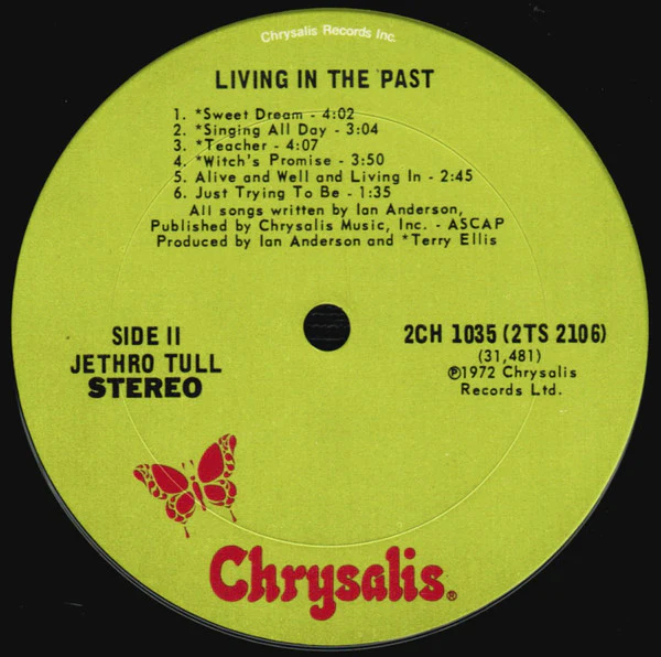Jethro Tull - Living In The Past (2xLP, Comp) (Very Good Plus (VG+)) - Image 3