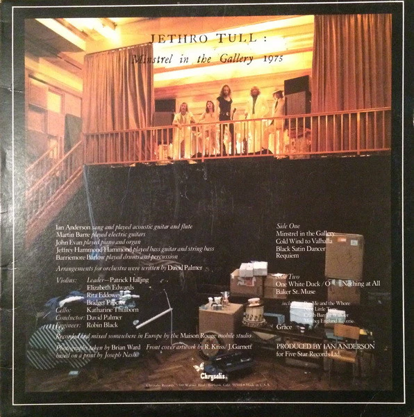 Jethro Tull - Minstrel In The Gallery (LP, Album, Ter) (Very Good Plus (VG+)) - Image 2
