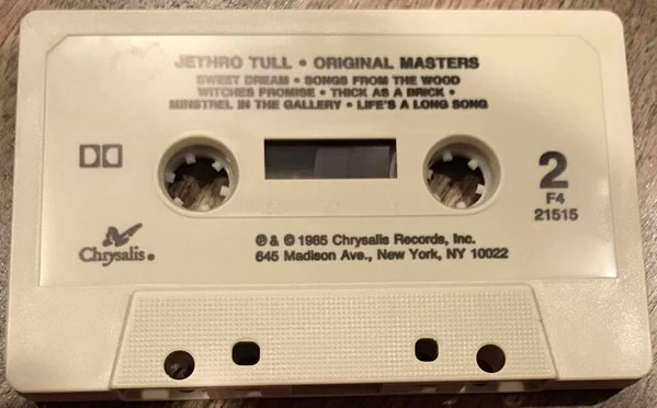 Jethro Tull - Original Masters (Cass, Comp, Club) (Near Mint (NM or M-)) - Image 4