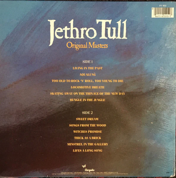 Jethro Tull - Original Masters (LP, Comp, Club, RE, CRC) (Near Mint (NM or M-)) - Image 2