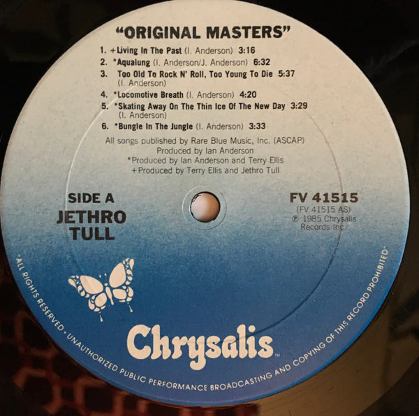 Jethro Tull - Original Masters (LP, Comp, Club, RE, CRC) (Near Mint (NM or M-)) - Image 4