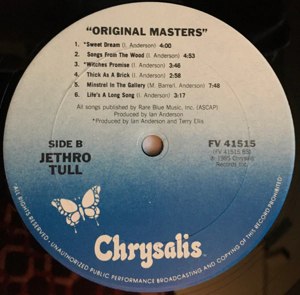Jethro Tull - Original Masters (LP, Comp, Club, RE, CRC) (Near Mint (NM or M-)) - Image 5