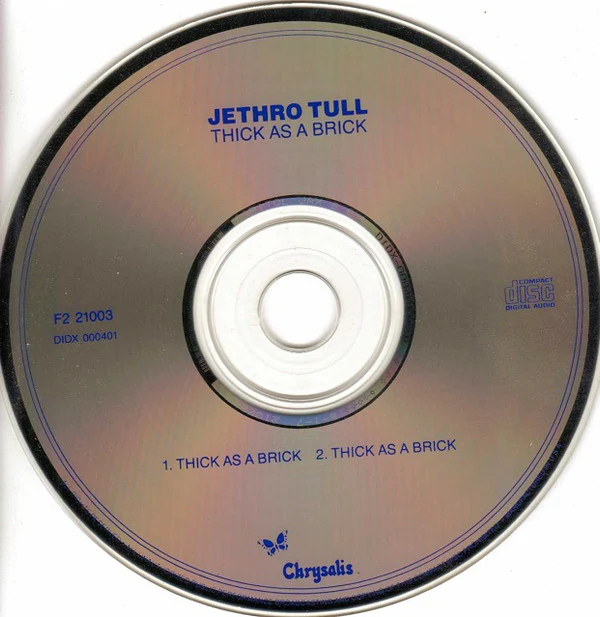 Jethro Tull - Thick As A Brick (CD, Album, RE, Cap) (Very Good Plus (VG+)) - Image 3