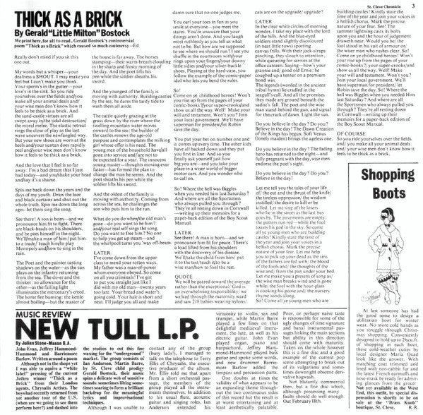 Jethro Tull - Thick As A Brick (CD, Album, RE, Cap) (Very Good Plus (VG+)) - Image 5