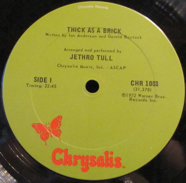 Jethro Tull - Thick As A Brick (LP, Album, Gre) (Very Good Plus (VG+)) - Image 2