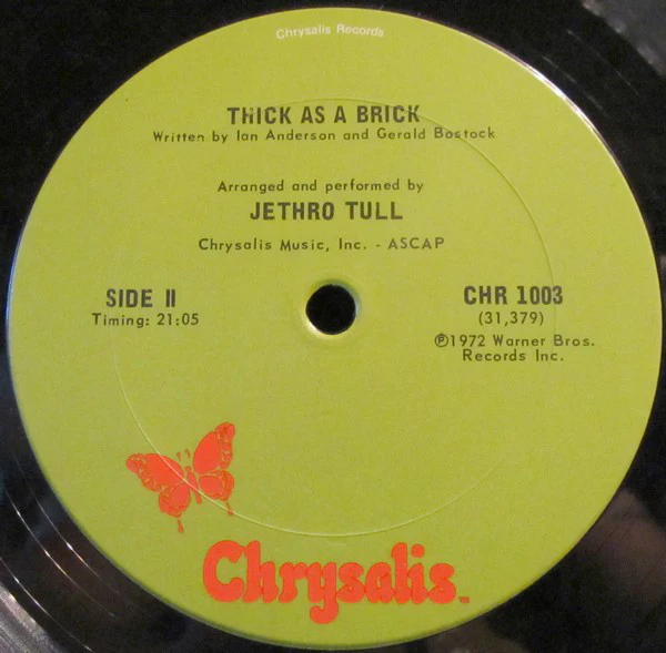 Jethro Tull - Thick As A Brick (LP, Album, Gre) (Very Good Plus (VG+)) - Image 3