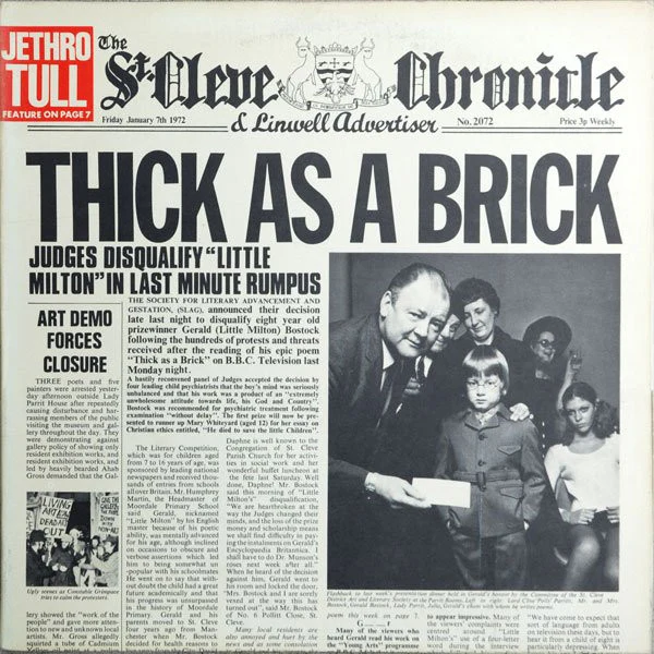 Jethro Tull - Thick As A Brick (LP, Album, Pit) (Very Good Plus (VG+))