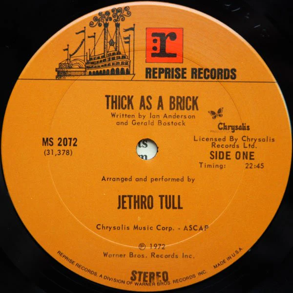 Jethro Tull - Thick As A Brick (LP, Album, Pit) (Very Good (VG)) - Image 4