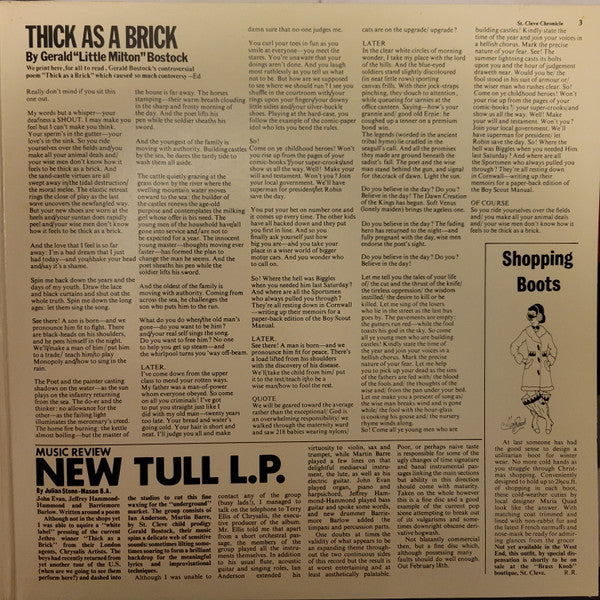 Jethro Tull - Thick As A Brick (LP, Album, RE, Gat) (Very Good Plus (VG+)) - Image 3