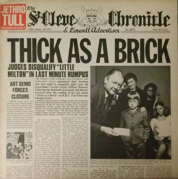 Jethro Tull - Thick As A Brick (LP, Album, San) (Very Good Plus (VG+))