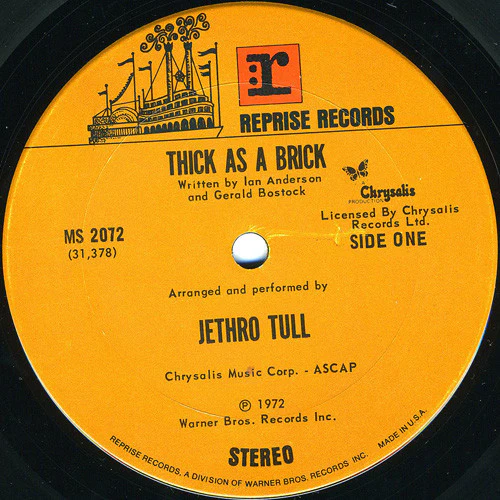Jethro Tull - Thick As A Brick (LP, Album, Ter) (Near Mint (NM or M-)) - Image 3