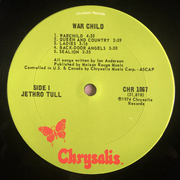 Jethro Tull - War Child (LP, Album, Ter) (Near Mint (NM or M-)) - Image 3