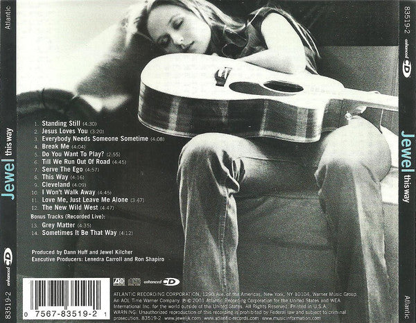 Jewel - This Way (CD, Album, Enh, RP) (Very Good Plus (VG+)) - Image 2