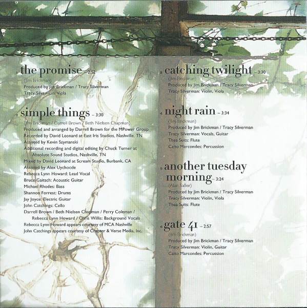Jim Brickman - Simple Things (CD, Album) (Near Mint (NM or M-)) - Image 5