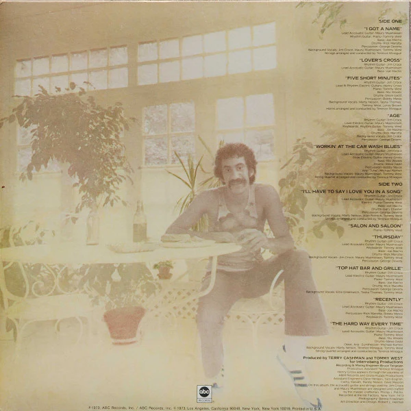 Jim Croce - I Got A Name (LP, Album, Ter) (Very Good Plus (VG+)) - Image 2