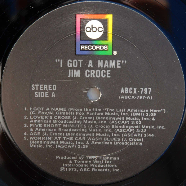 Jim Croce - I Got A Name (LP, Album, Ter) (Very Good Plus (VG+)) - Image 3