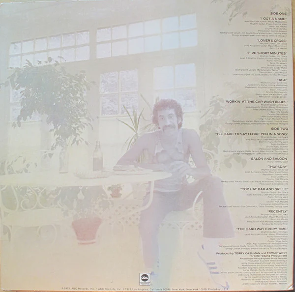 Jim Croce - I Got A Name (LP, Album) (Very Good Plus (VG+)) - Image 2
