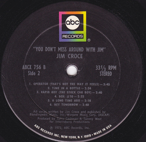 Jim Croce - You Don't Mess Around With Jim (LP, Album, San) (Very Good Plus (VG+)) - Image 5
