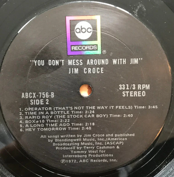Jim Croce - You Don't Mess Around With Jim (LP, Album, Ter) (Very Good Plus (VG+)) - Image 4
