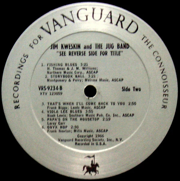 Jim Kweskin & The Jug Band - See Reverse Side For Title (LP, Album, Mono) (Very Good (VG)) - Image 4
